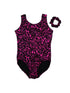 Women's Hot Pink Black Leopard Pattern Dancewear Leotard XS-L - SophiasStyle.com